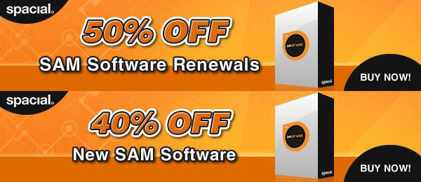 Sam/Spacial actie 40% korting nieuw en upgrade 50% op licentie